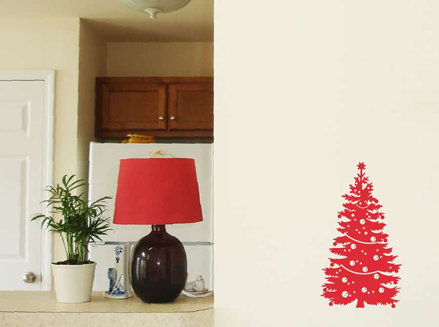 Celebratory Christmas Tree Wall Sticker