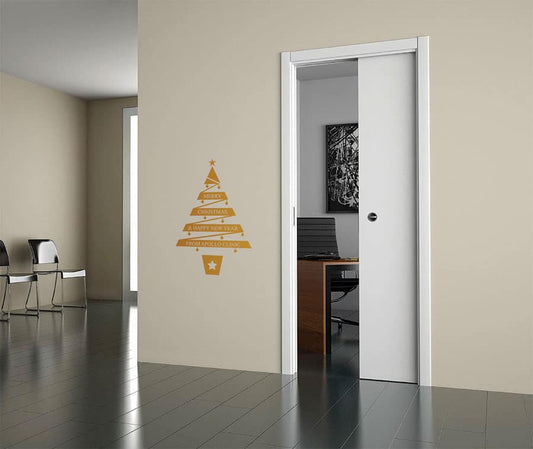 Season's Greetings Family Message Tree Wall Sticker