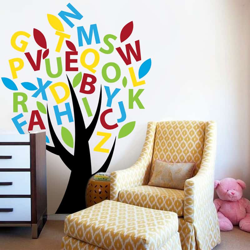 ABCD Tree Wall Sticker