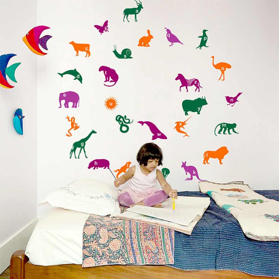 Animal Alphabets Wall Sticker