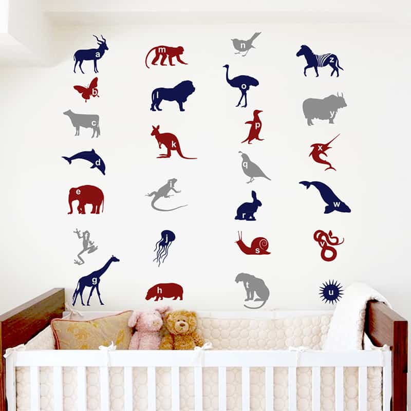 Animal Alphabets Wall Sticker