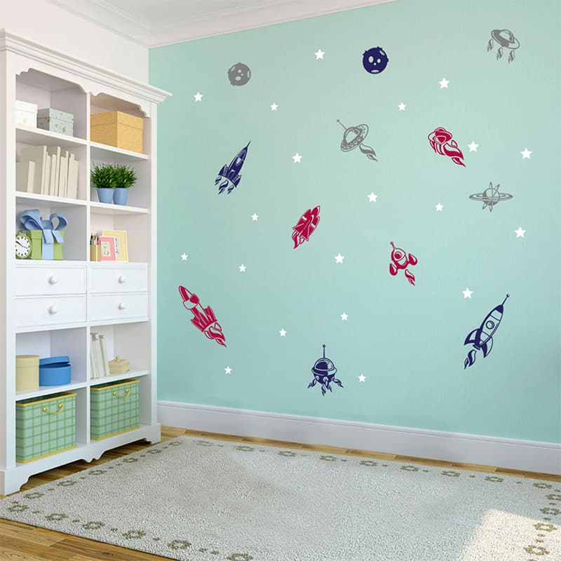 Rocket Space Wall Sticker