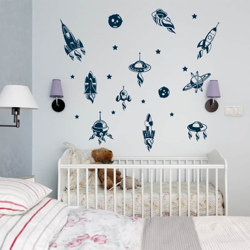 Rocket Space Wall Sticker