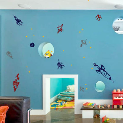 Rocket Space Wall Sticker