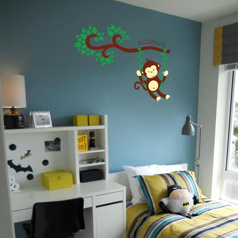 Monkey Swing Wall Sticker