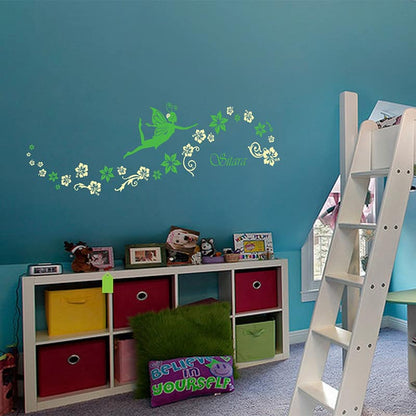 Fairy Floral Flow Wall Sticker