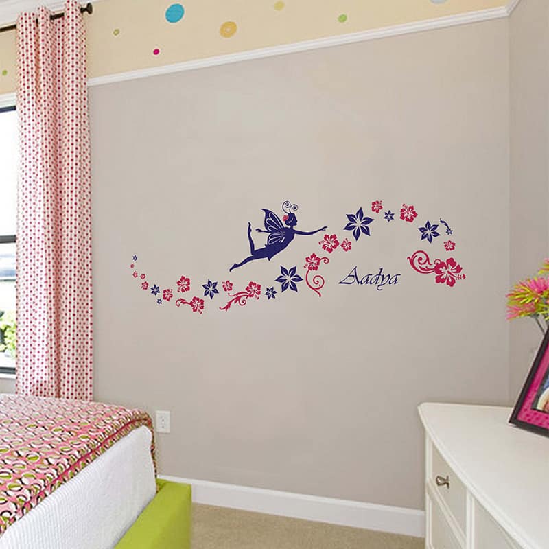 Fairy Floral Flow Wall Sticker