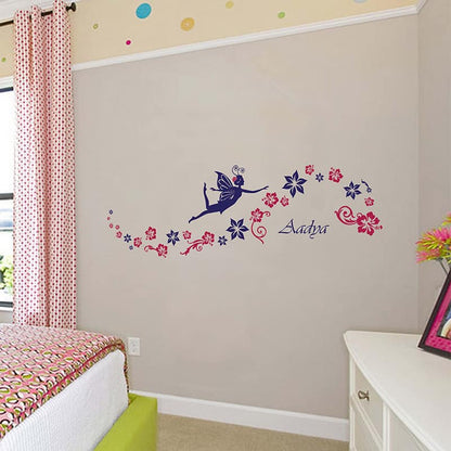 Fairy Floral Flow Wall Sticker