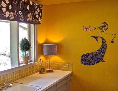 Dolphin Pattern Wall Sticker