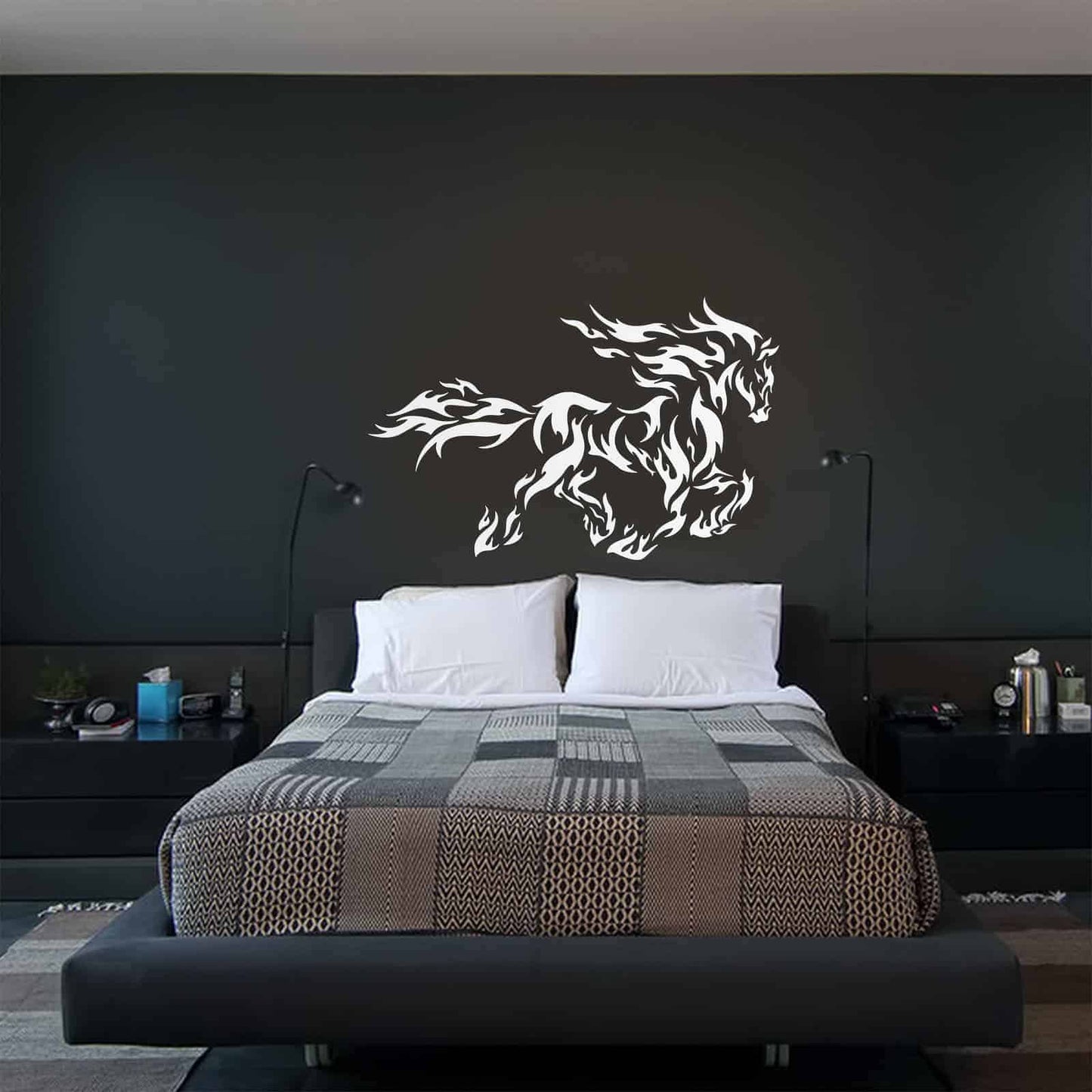 Fiery Stallion Wall Sticker