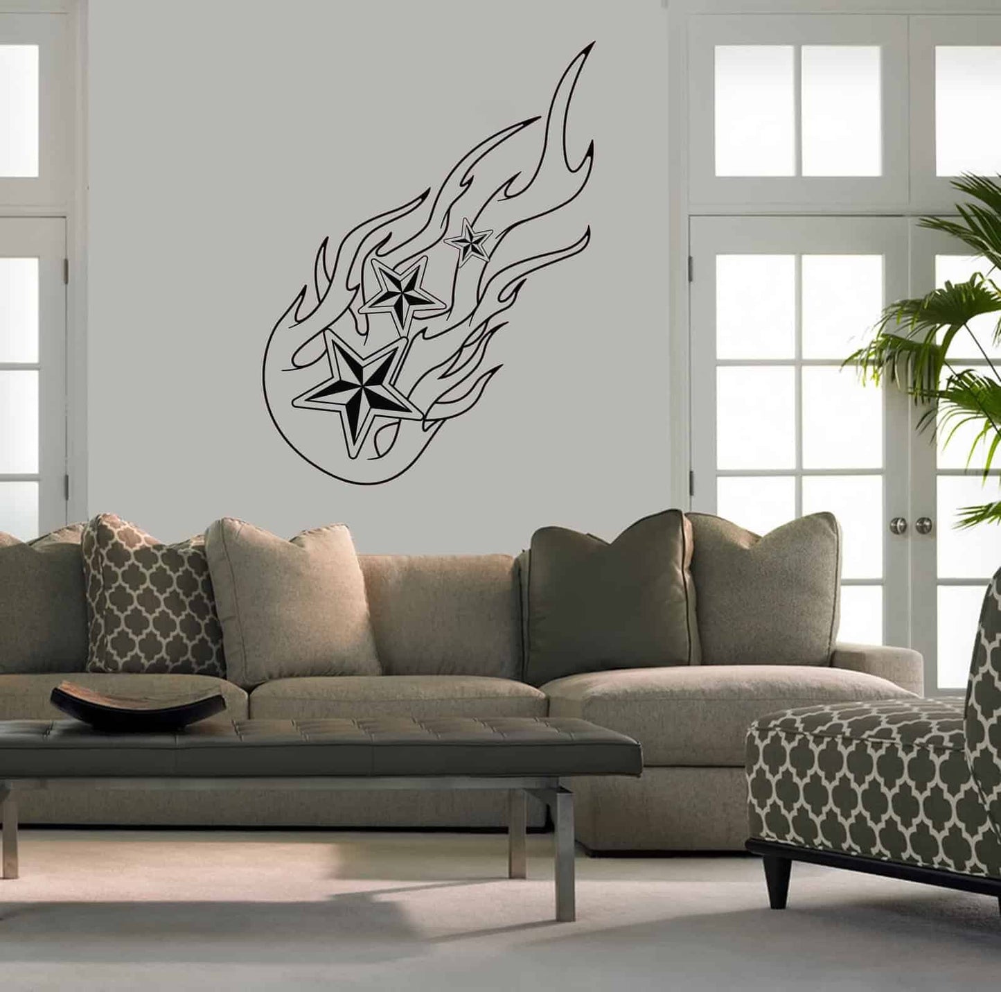 Nautical Flames Wall Sticker