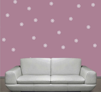 Flower Swirl Wall Pattern