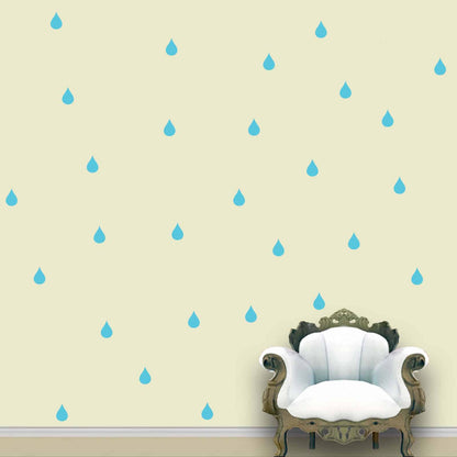 Rain Drops Wall Pattern