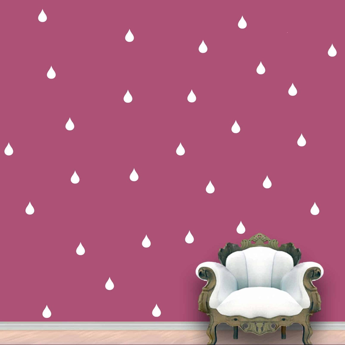 Rain Drops Wall Pattern