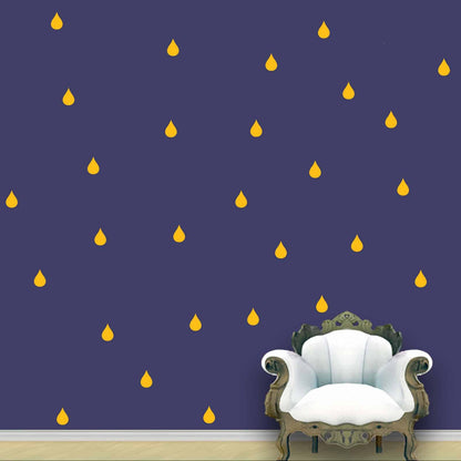 Rain Drops Wall Pattern