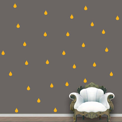 Rain Drops Wall Pattern