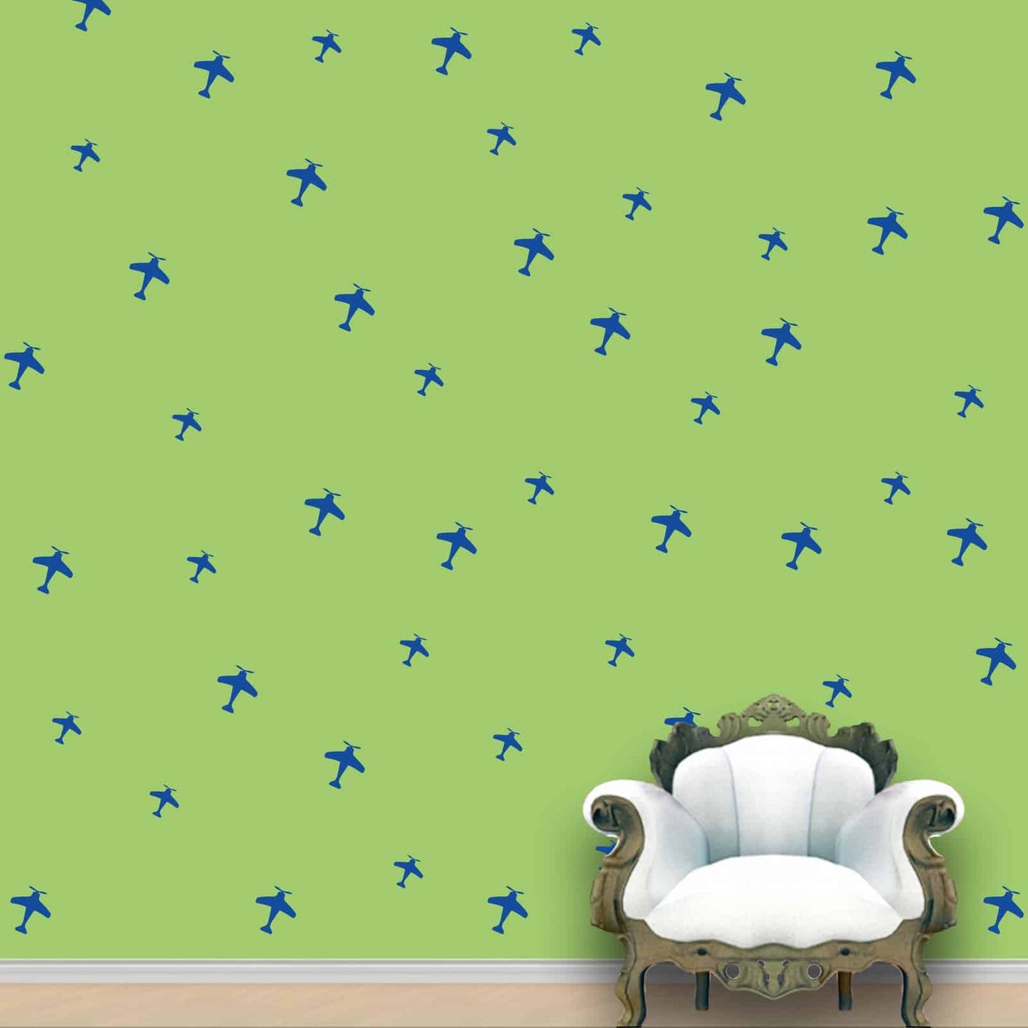 Aeroplanes Wall Pattern