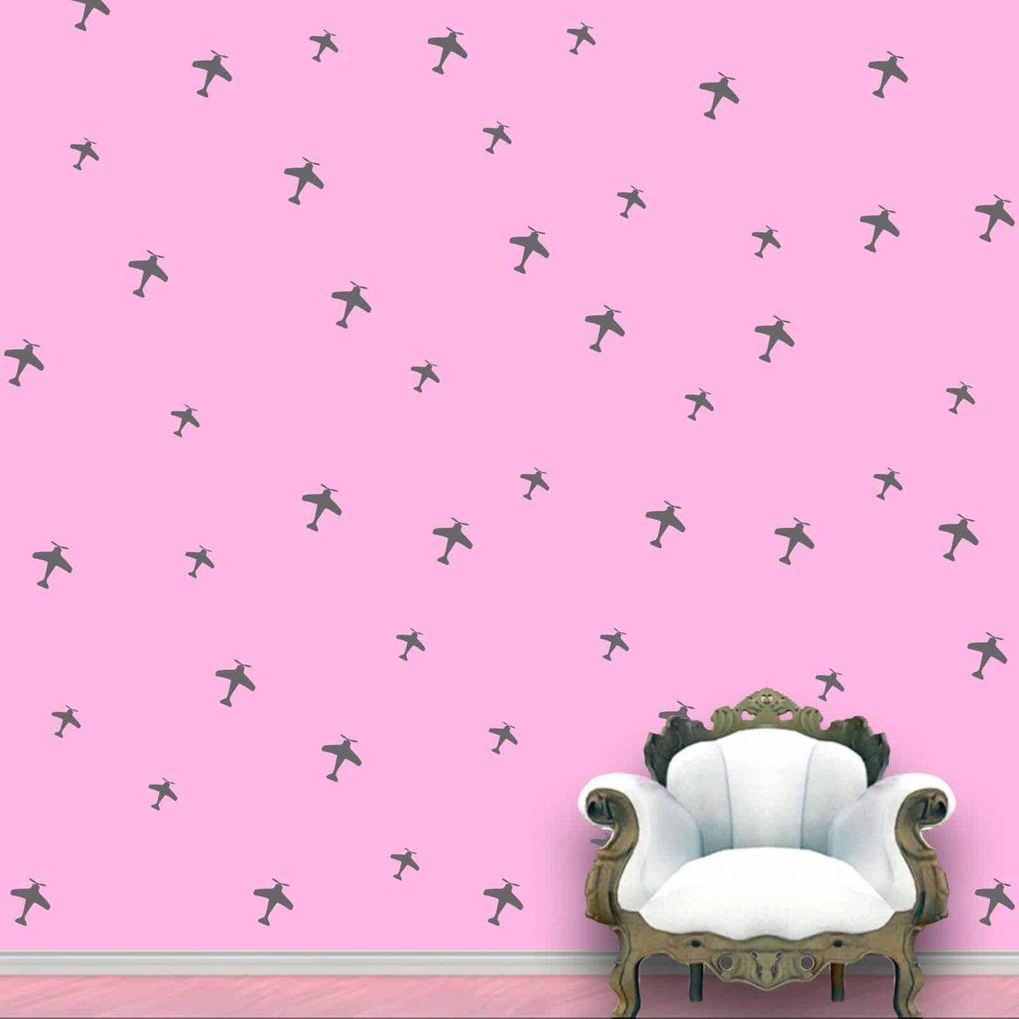 Aeroplanes Wall Pattern