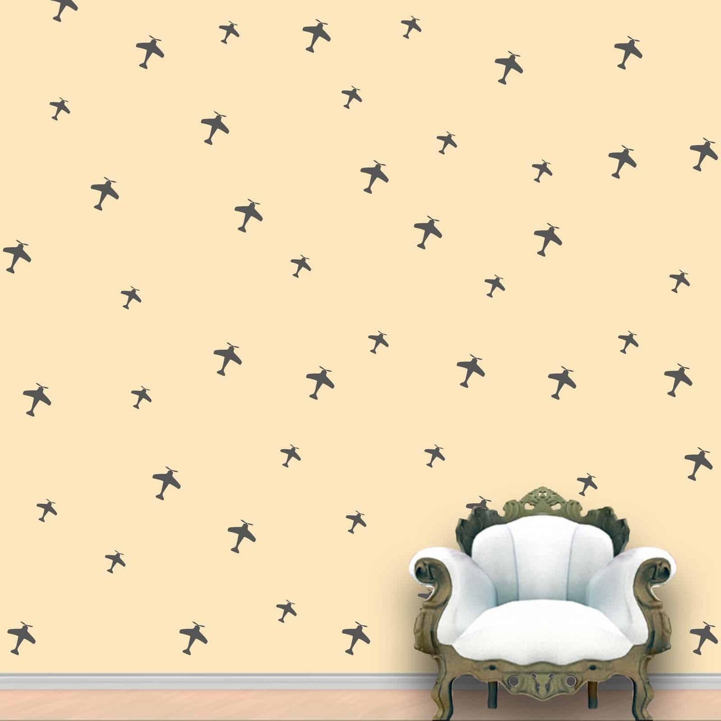 Aeroplanes Wall Pattern