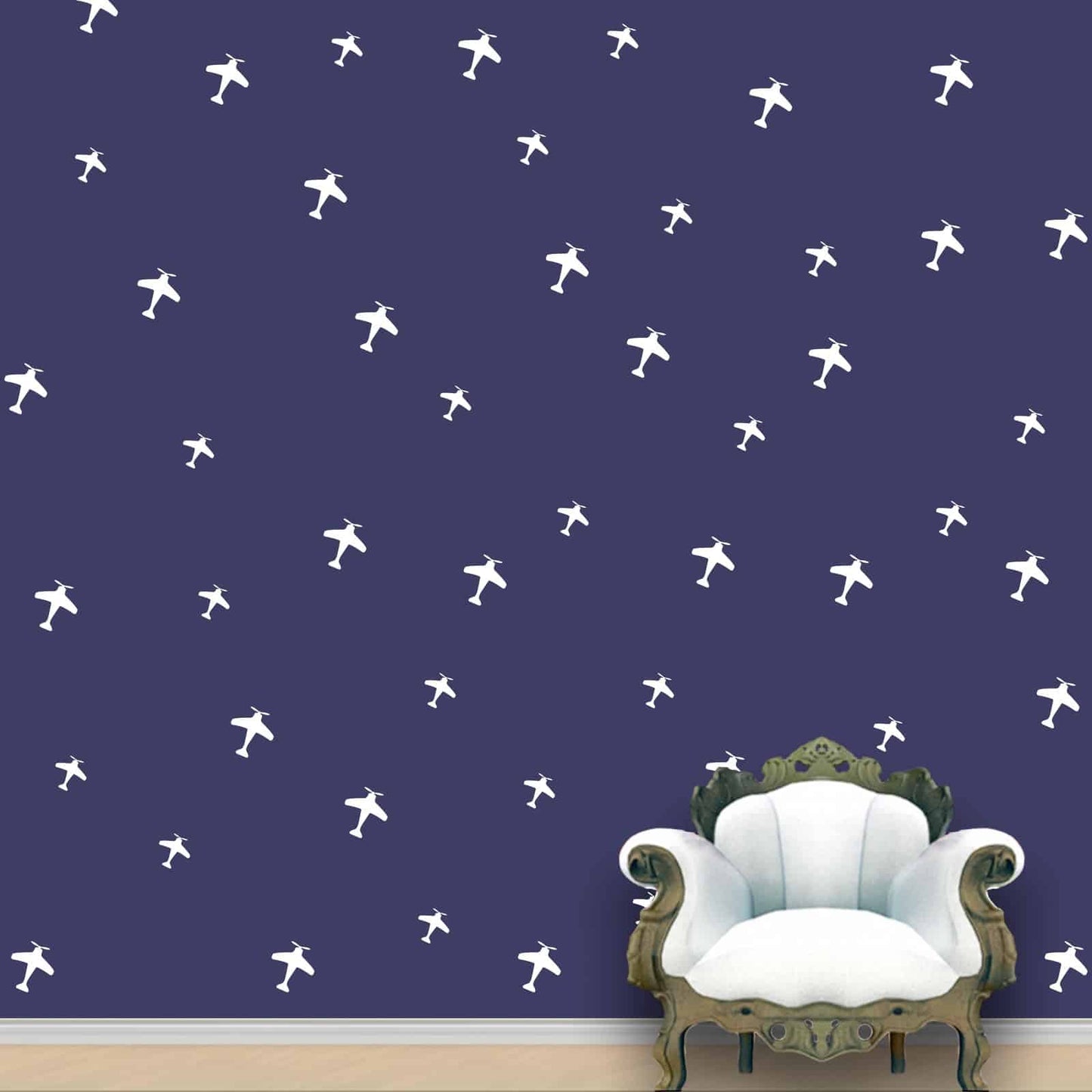 Aeroplanes Wall Pattern