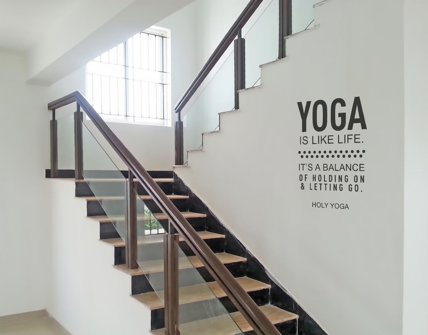 Yoga is life wall sticker