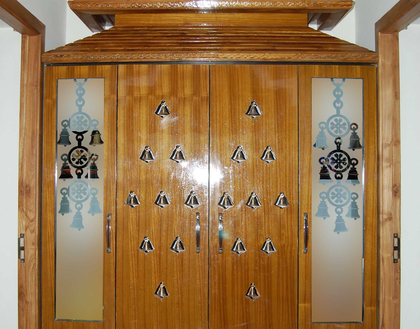 Temple Bells puja door sticker