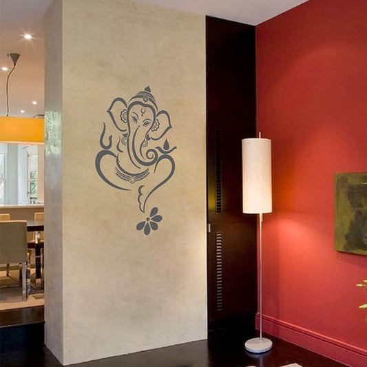 Floral Ganesha Wall Sticker