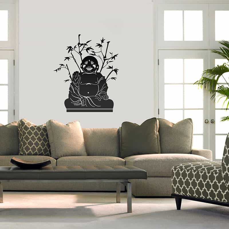 Laughing Buddha Wall Sticker