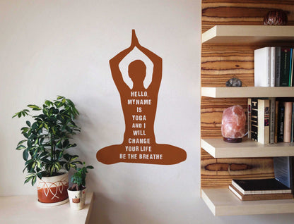 Be the Breathe yoga studio sticker