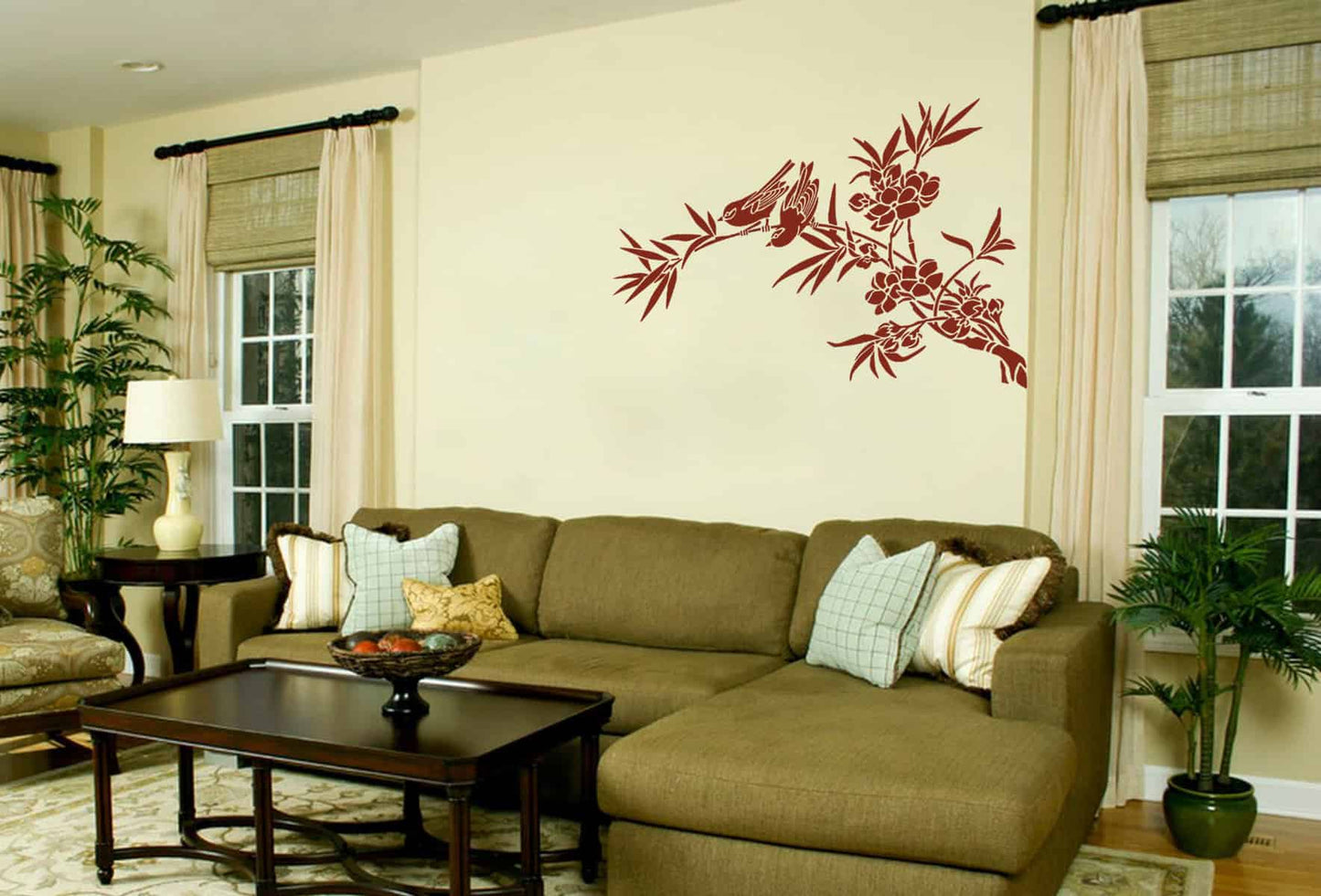 Asian bird-1 Wall Sticker