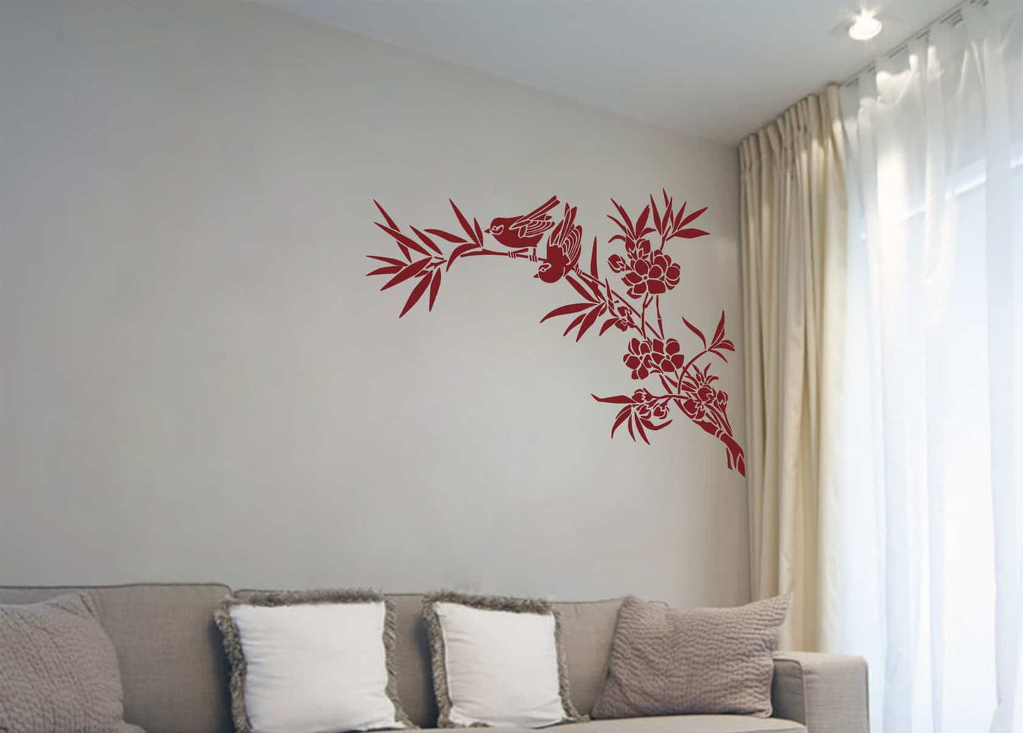 Asian bird-1 Wall Sticker