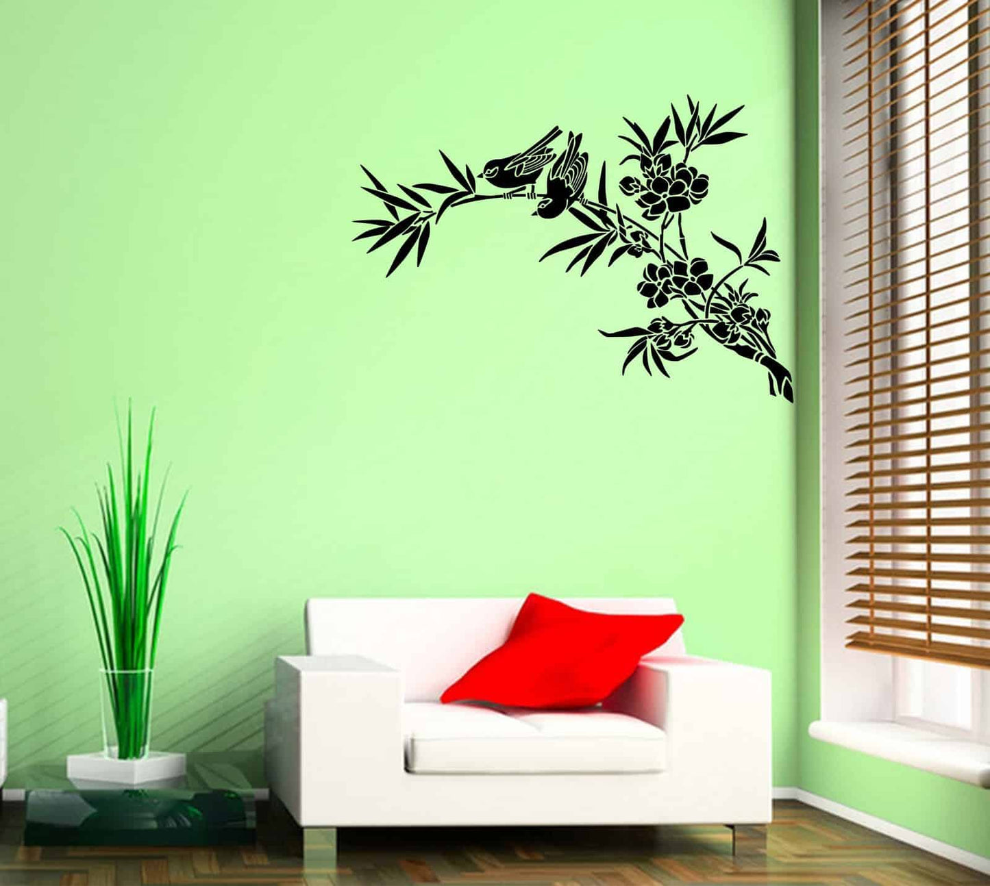 Asian bird-1 Wall Sticker