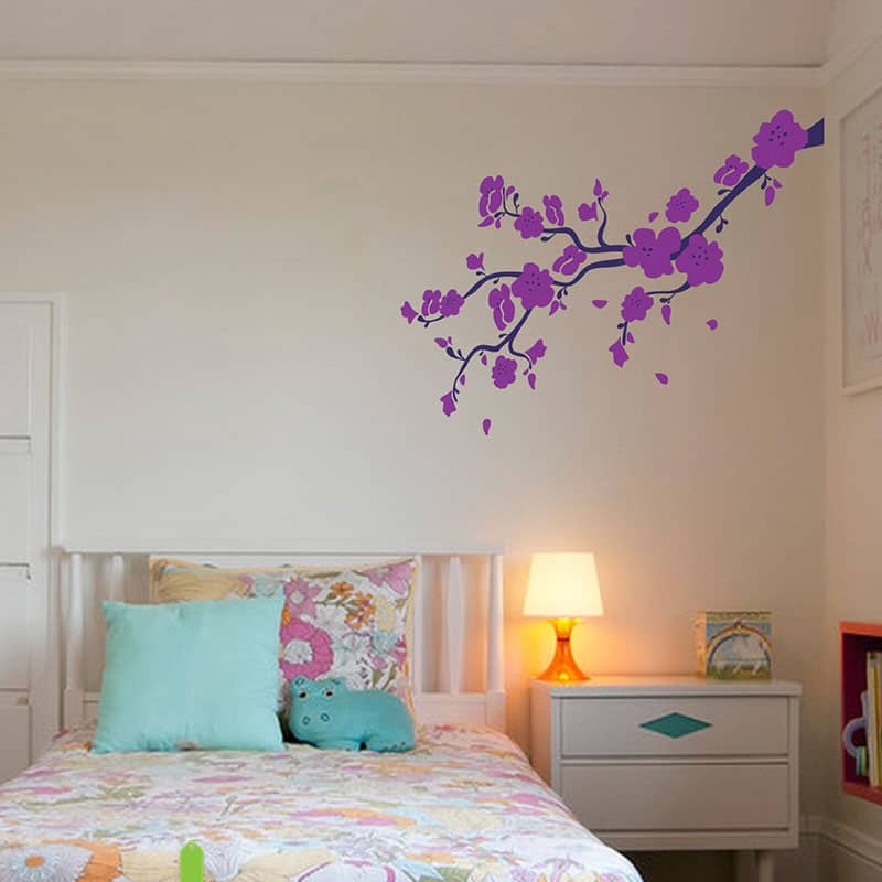 Wild Paradise Flower Branch Wall Sticker – WallDesign
