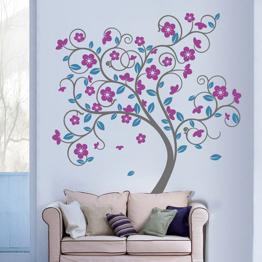Floral Shape Tree Decal