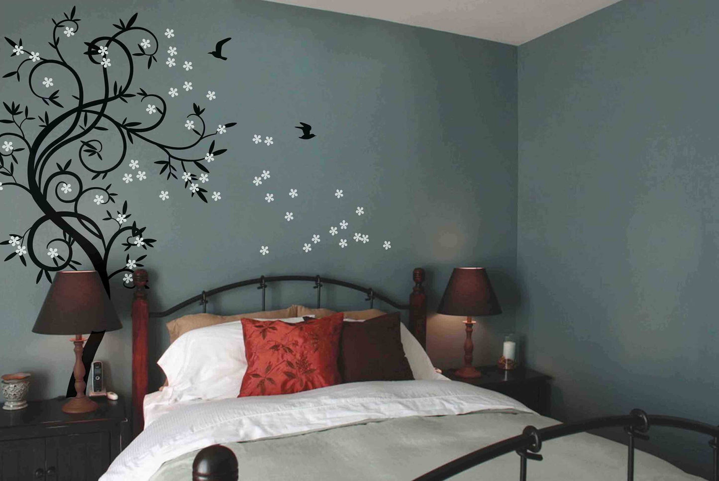 The Ent Tree Wall Sticker with Flowers