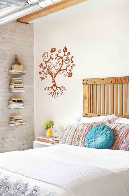 Bird Heart Tree Wall Design