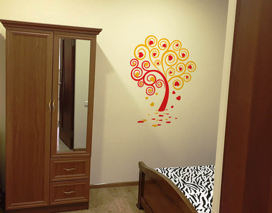 Colorful Graphical Love Tree Wall Sticker