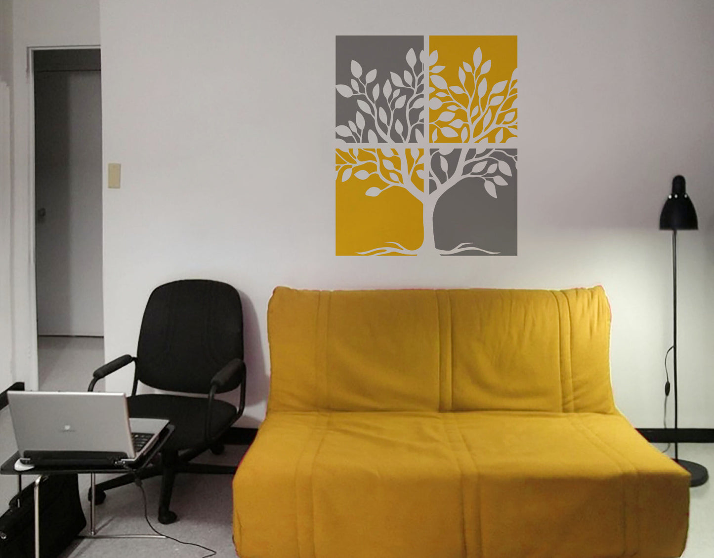 Inside a Square Tree Wall Sticker