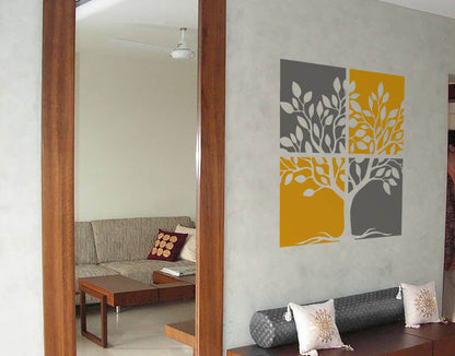 Inside a Square Tree Wall Sticker