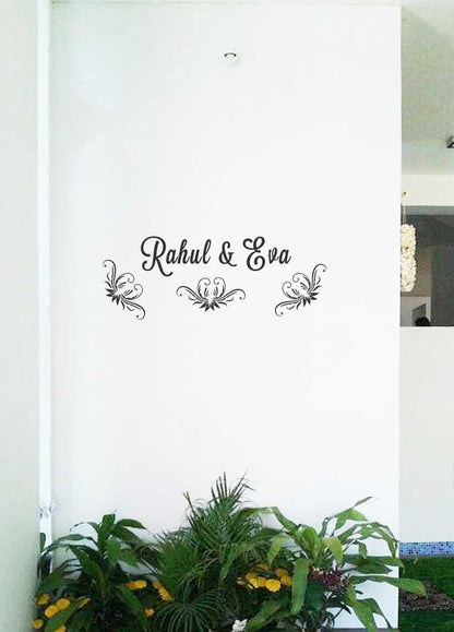 Blooming Home Personalized Wall Sticker