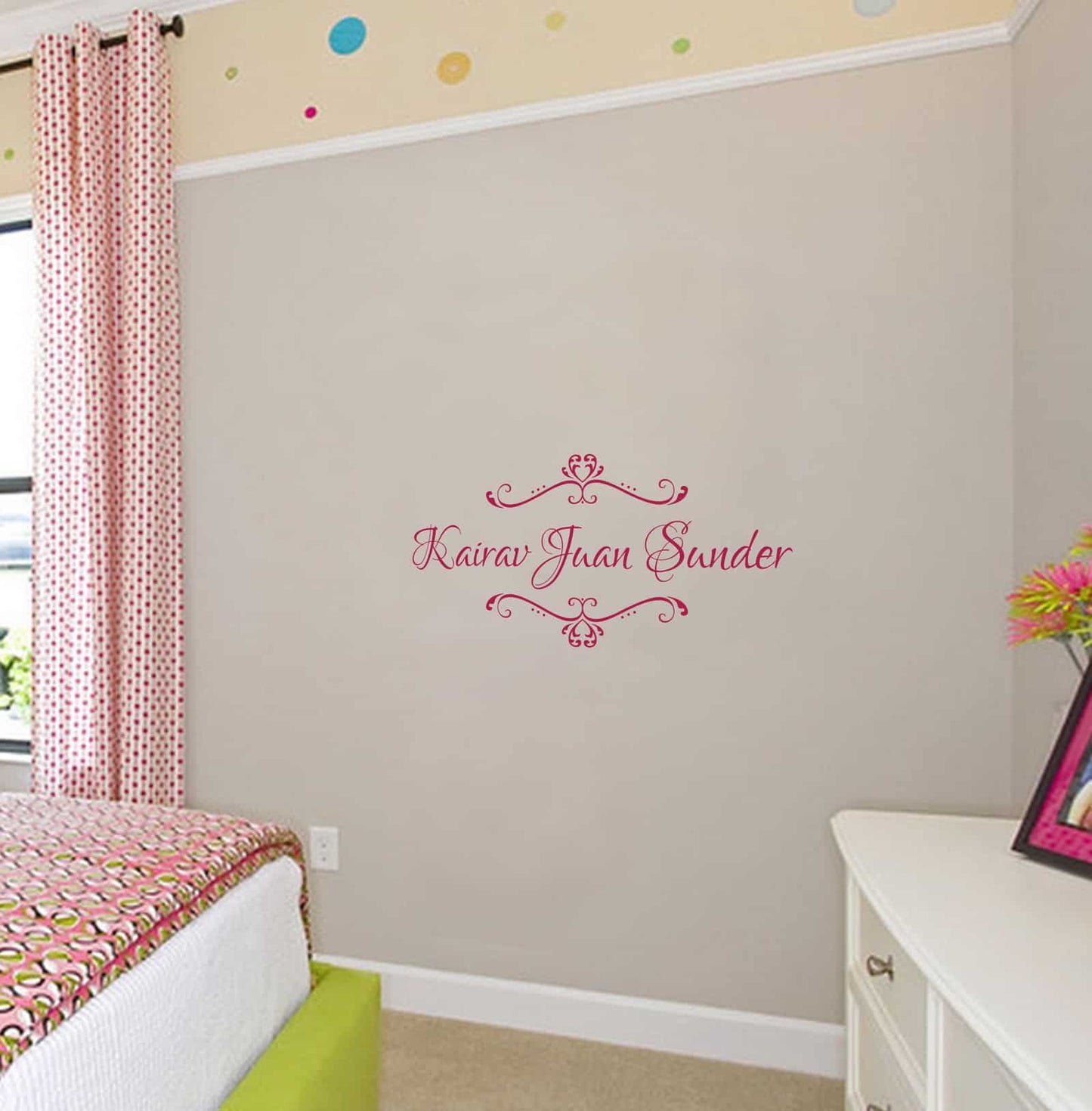 Name In A Caravan Wall Sticker