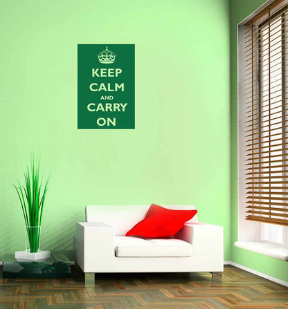 Keep Calm and Carry On Wall Sticker