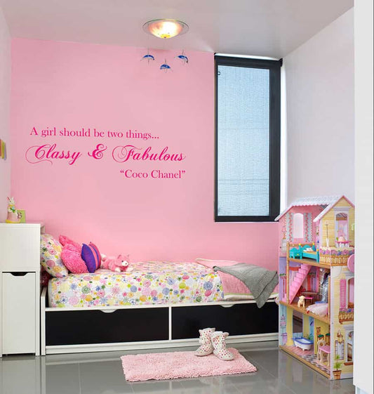 Classy & Fabulous Wall Sticker