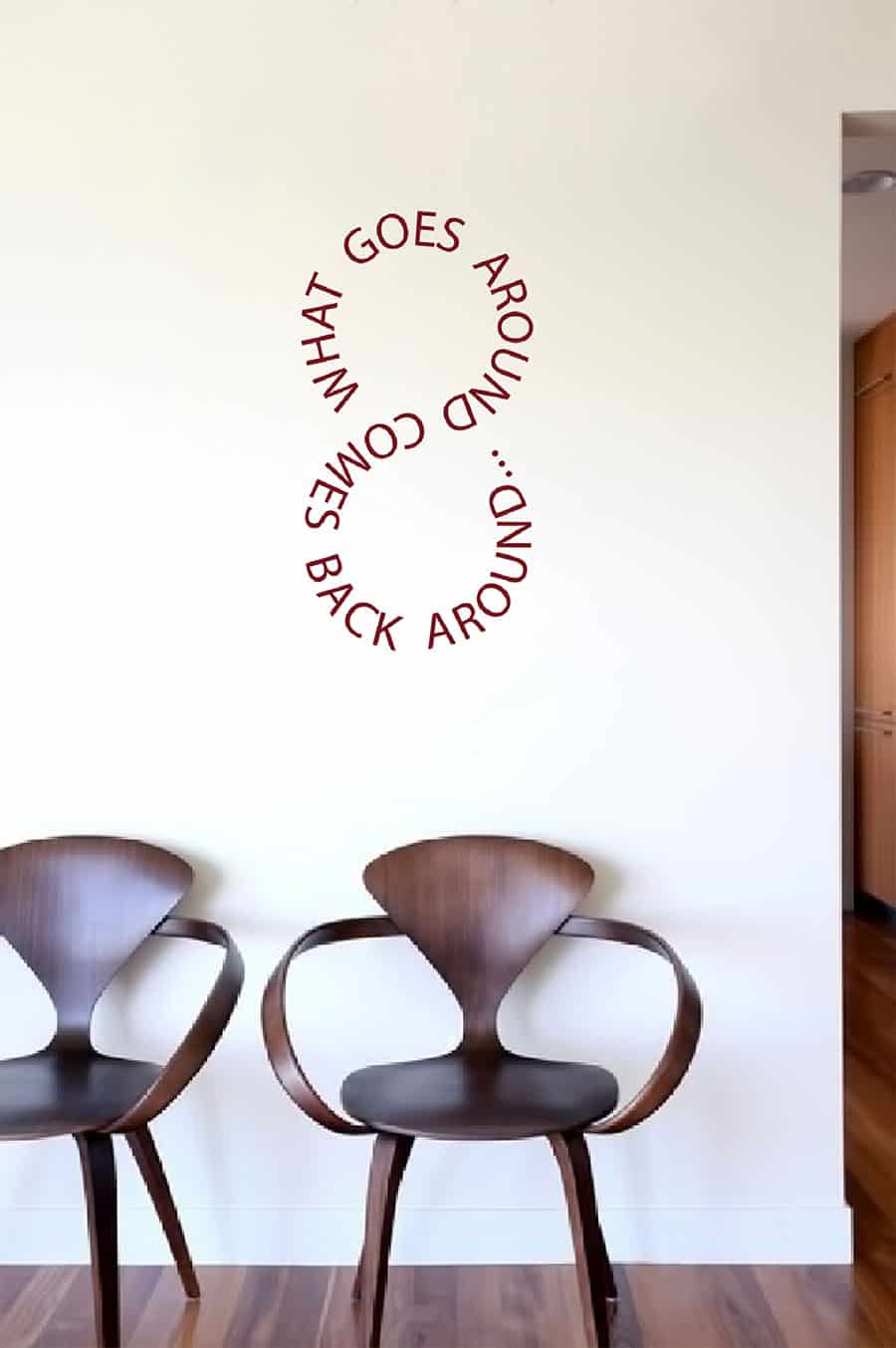 What Goes Around Comes Around Wall Sticker