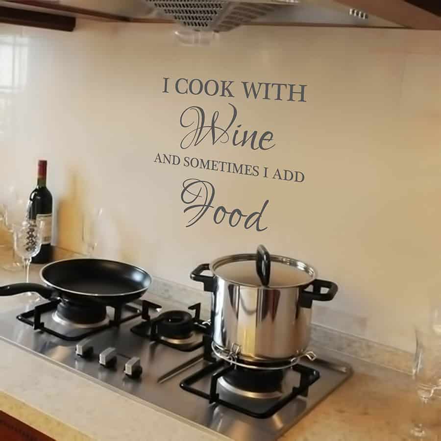 Food &amp; Wine Wall Sticker