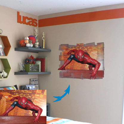 Panel Out Photo 3D Wall Sticker