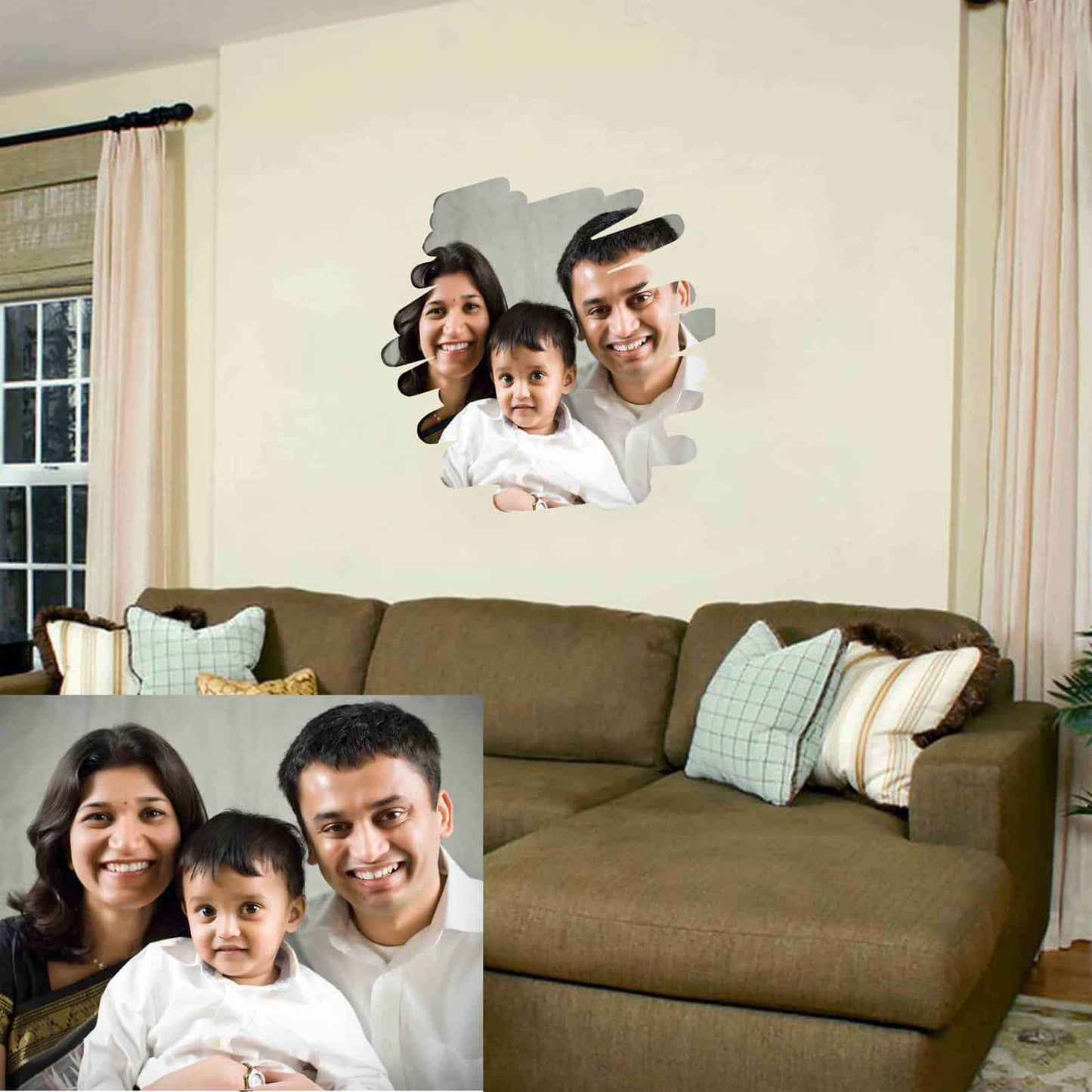 Photo Art Painting Wall Sticker