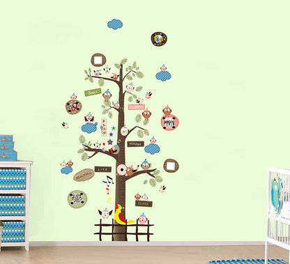 Cute Neighbourhood Tree Wall Sticker