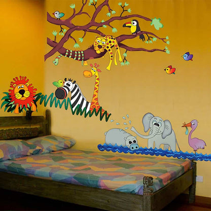 Wild Jungle Hangout Wall Sticker