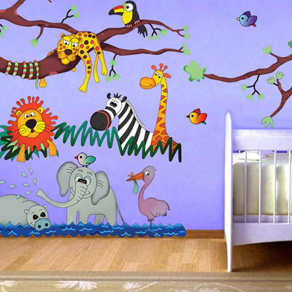 Wild Jungle Hangout Wall Sticker